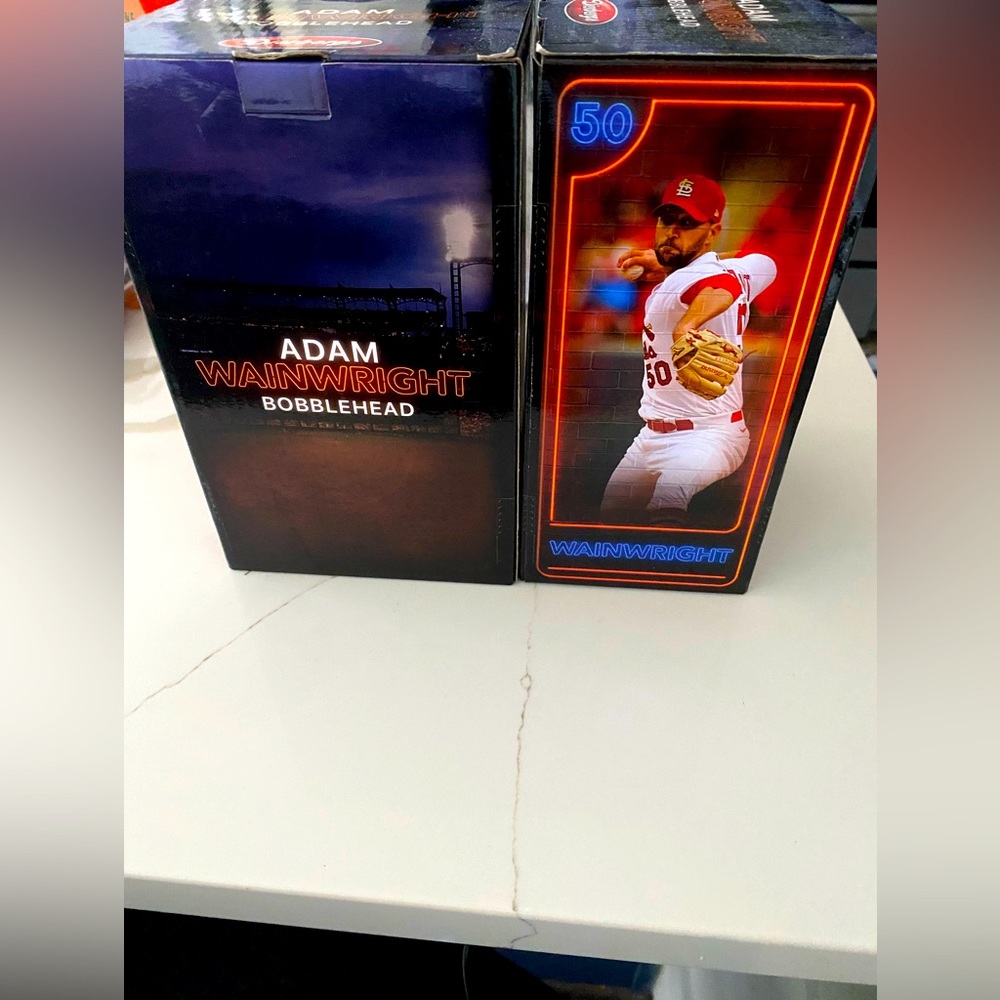 St. Louis Cardinals Adam Wainwright limited edition final season Bobbleheads.